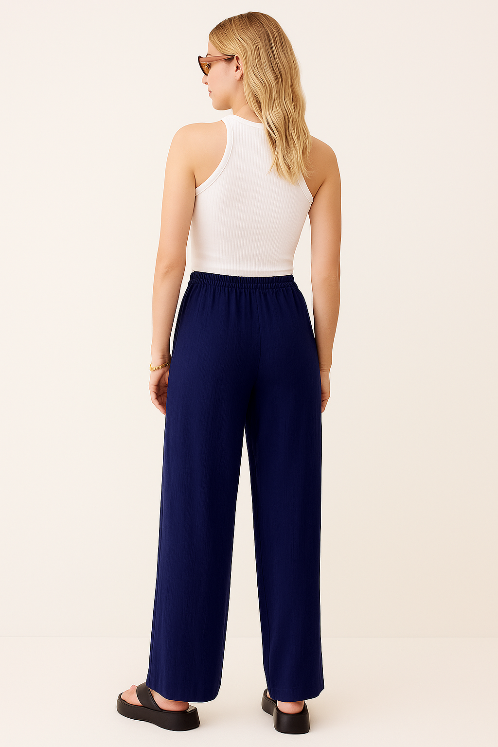 Summer Wide-Leg Linen Pants Women- DaLoveee™
