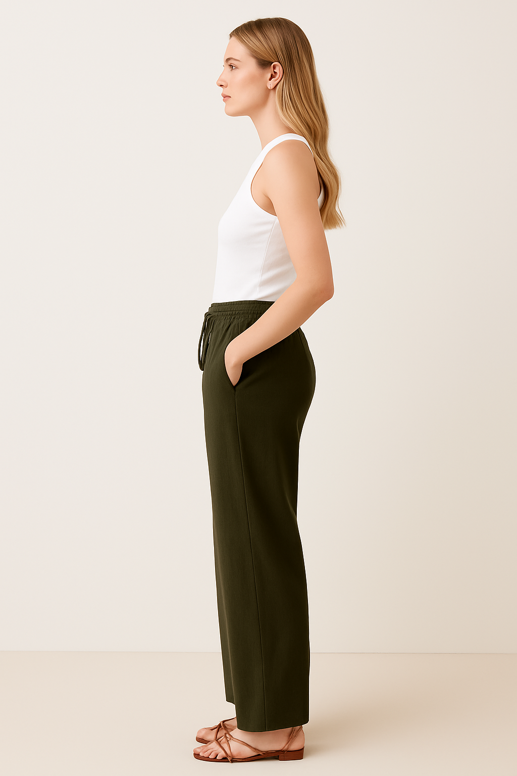 Summer Wide-Leg Linen Pants Women- DaLoveee™